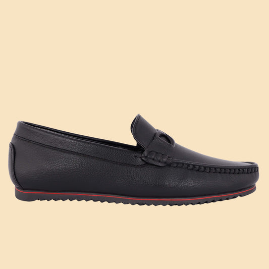 Kavsun Men Buckle Loafer Black