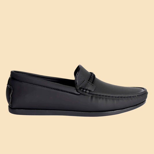 Kavsun Men Punch Loafer Black
