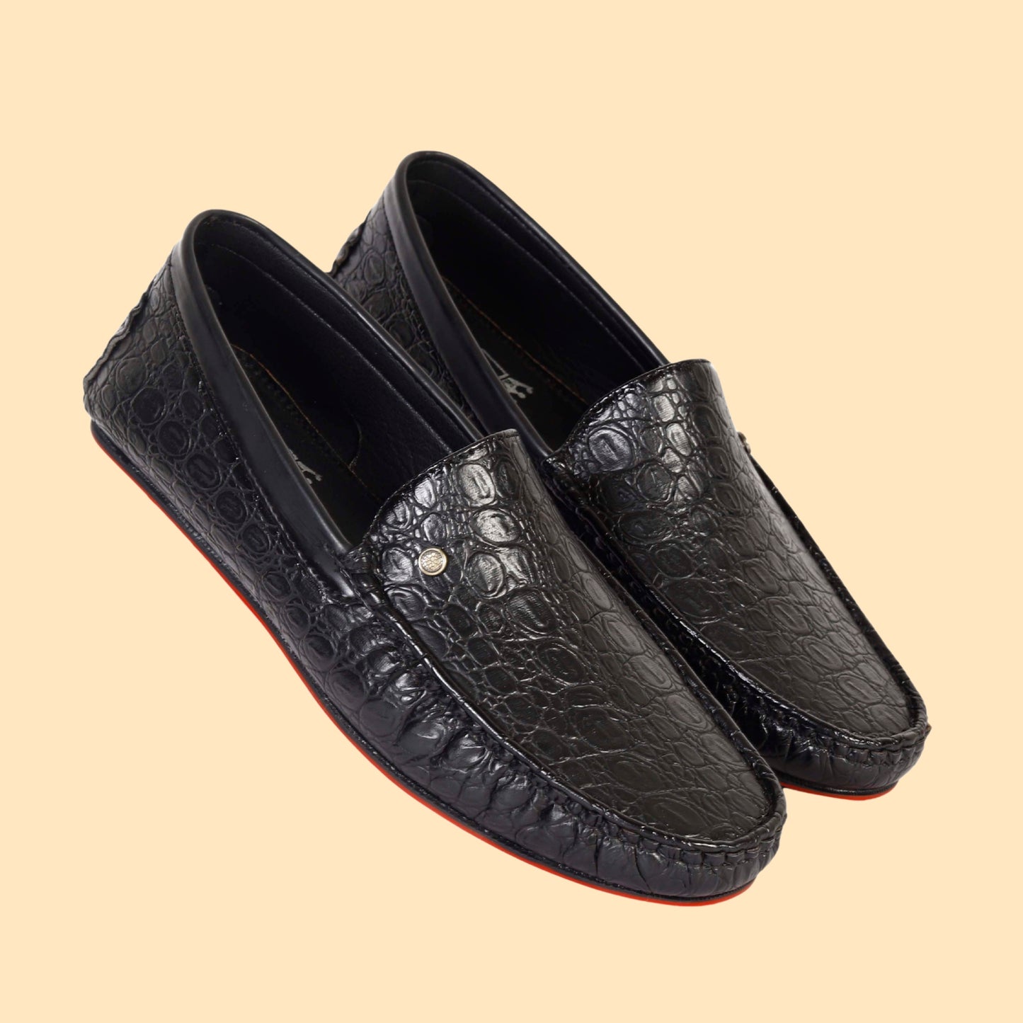 Kavsun Men Croco Loafer Black