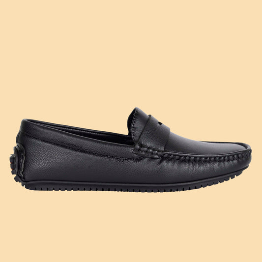 Kavsun Men Matte Finish Loafer Black
