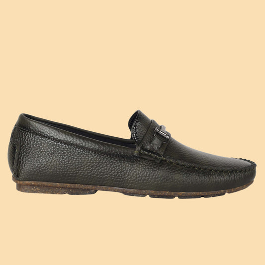 Kavsun Men Texture Loafer Olive