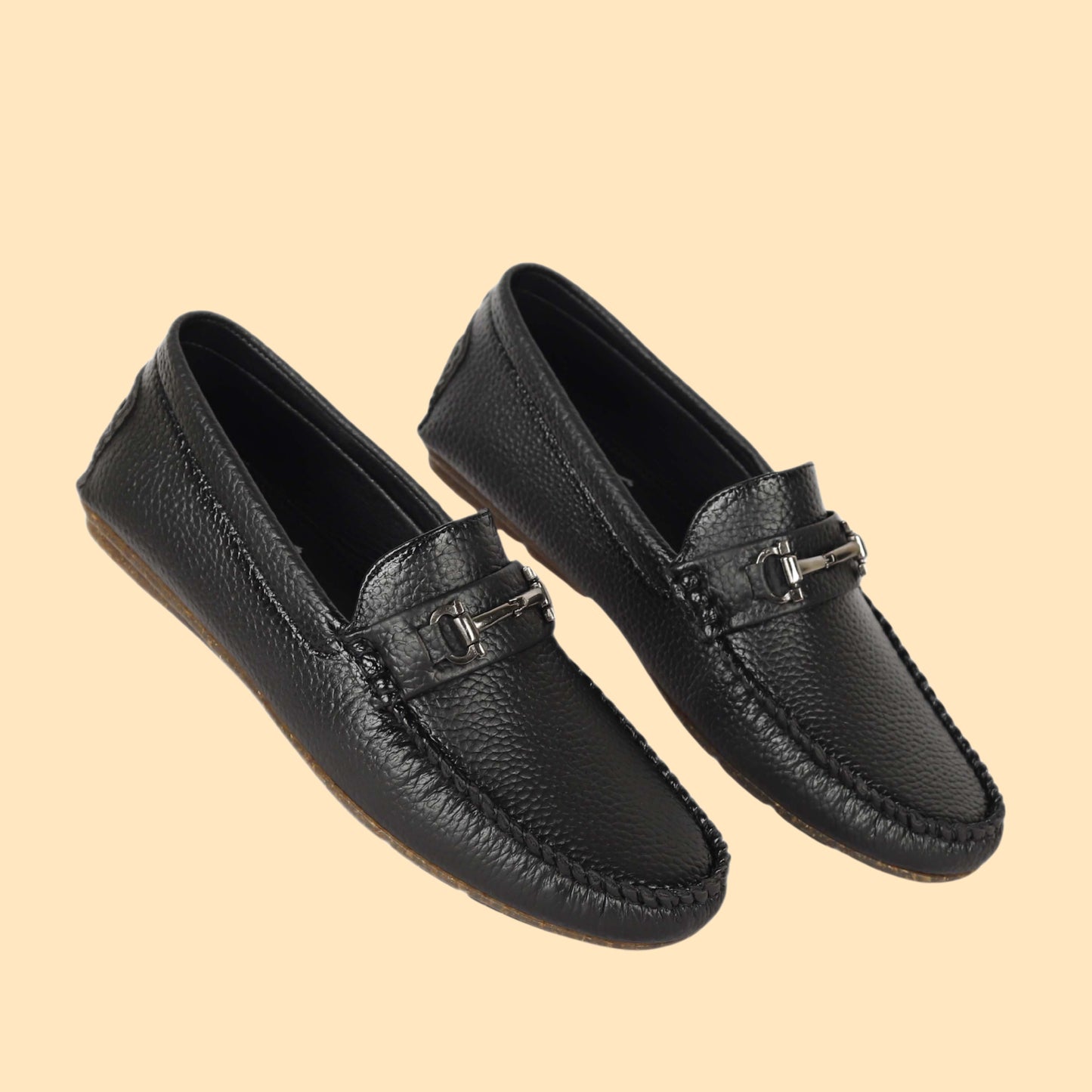 Kavsun Men Texture Loafer Black