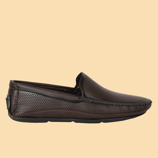 Kavsun Men Driving Loafer Brown