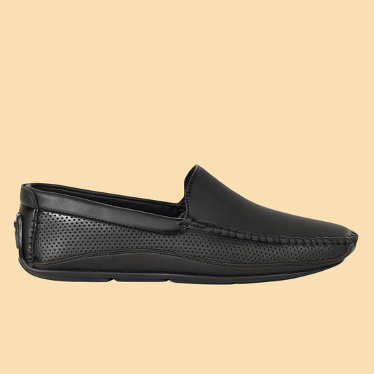 Kavsun Men Driving Loafer Black
