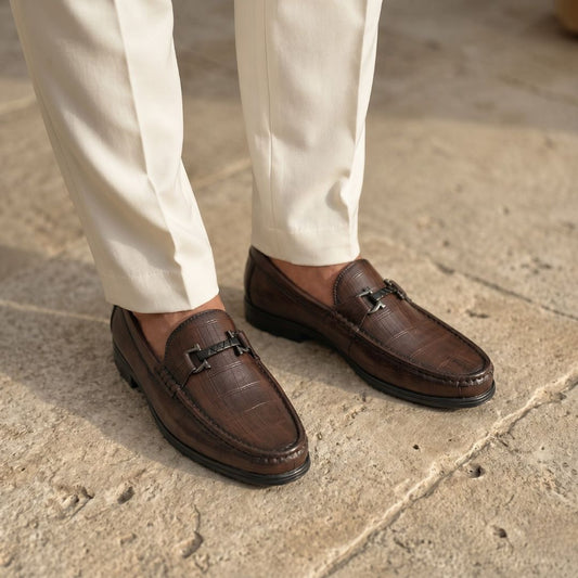 Kavsun Men Semi Casual Loafer Brown