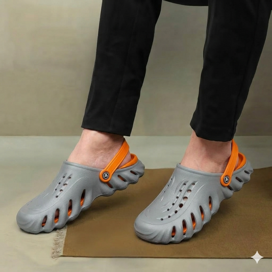 Kavsun Unisex Trendy Clogs Sandal Orange KV3038