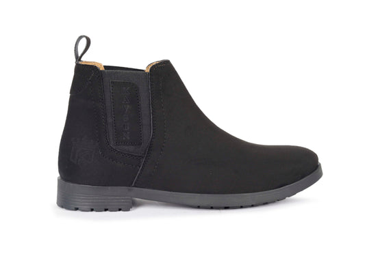 Kavsun Men Chelsea Suede Ankle Boot Black KV4001