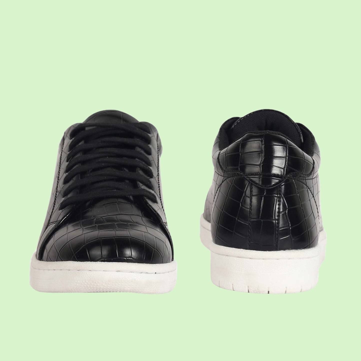 Kavsun Men Croc sneaker Black