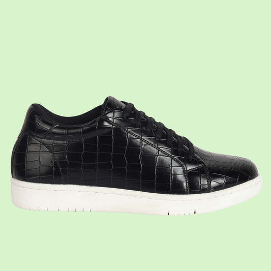 Kavsun Men Croc sneaker Black