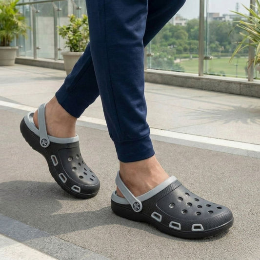 Kavsun Men Clogs Sandal Black KV3029