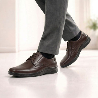 Kavsun Men Leather Derby Shoes Lace-Up KV1427