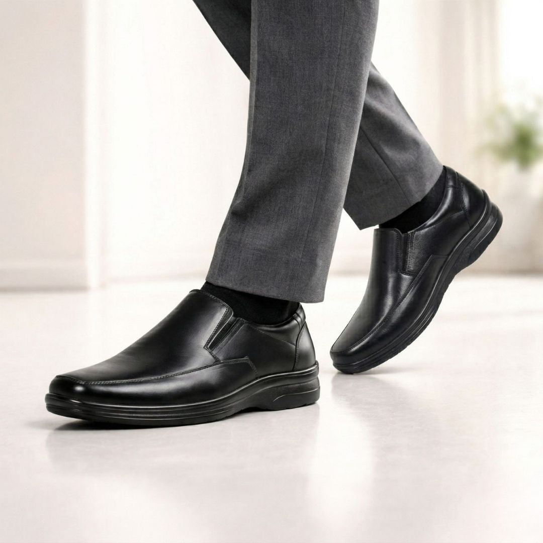 Kavsun Men Formal Leather Shoes with Durable PU Sole Office KV1428