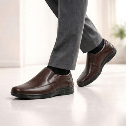 Kavsun Men Formal Leather Shoes with Durable PU Sole Office KV1429