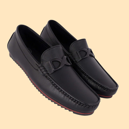 Kavsun Men Buckle Loafer Black