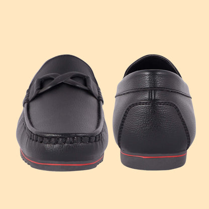 Kavsun Men Buckle Loafer Black