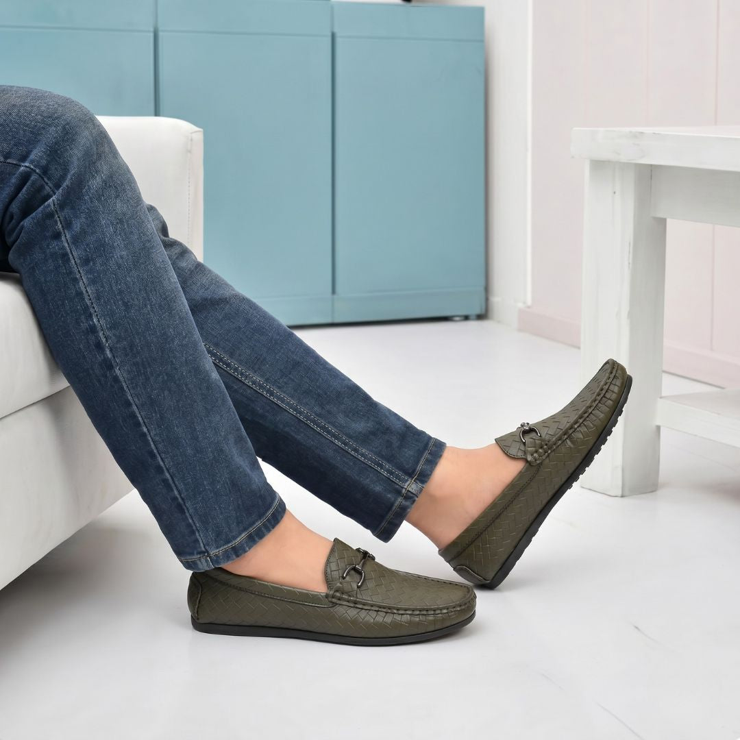 Kavsun Men Chatai Loafer Olive