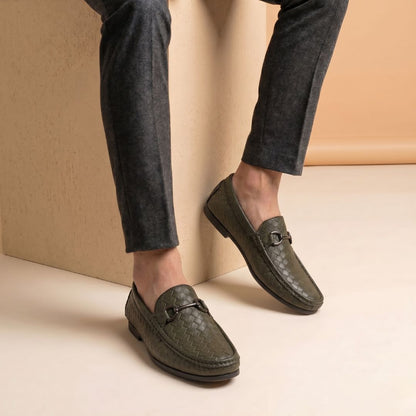 Kavsun Men Chatai Loafer Olive