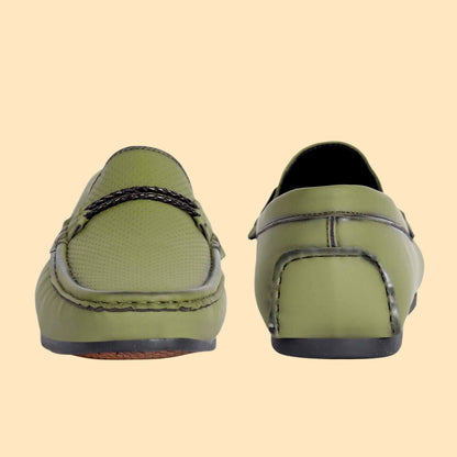Kavsun Men Punch Loafer Olive