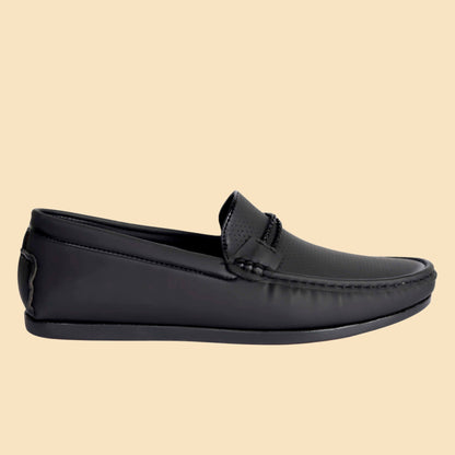 Kavsun Men Punch Loafer Black