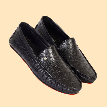 Kavsun Men Croco Loafer Black