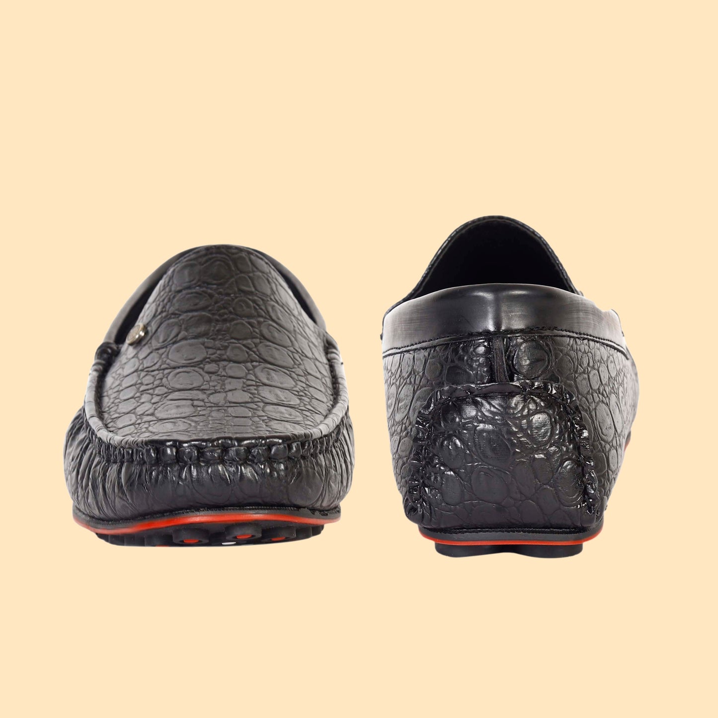 Kavsun Men Croco Loafer Black