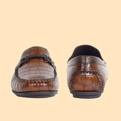 Kavsun Men Square Loafer Brown