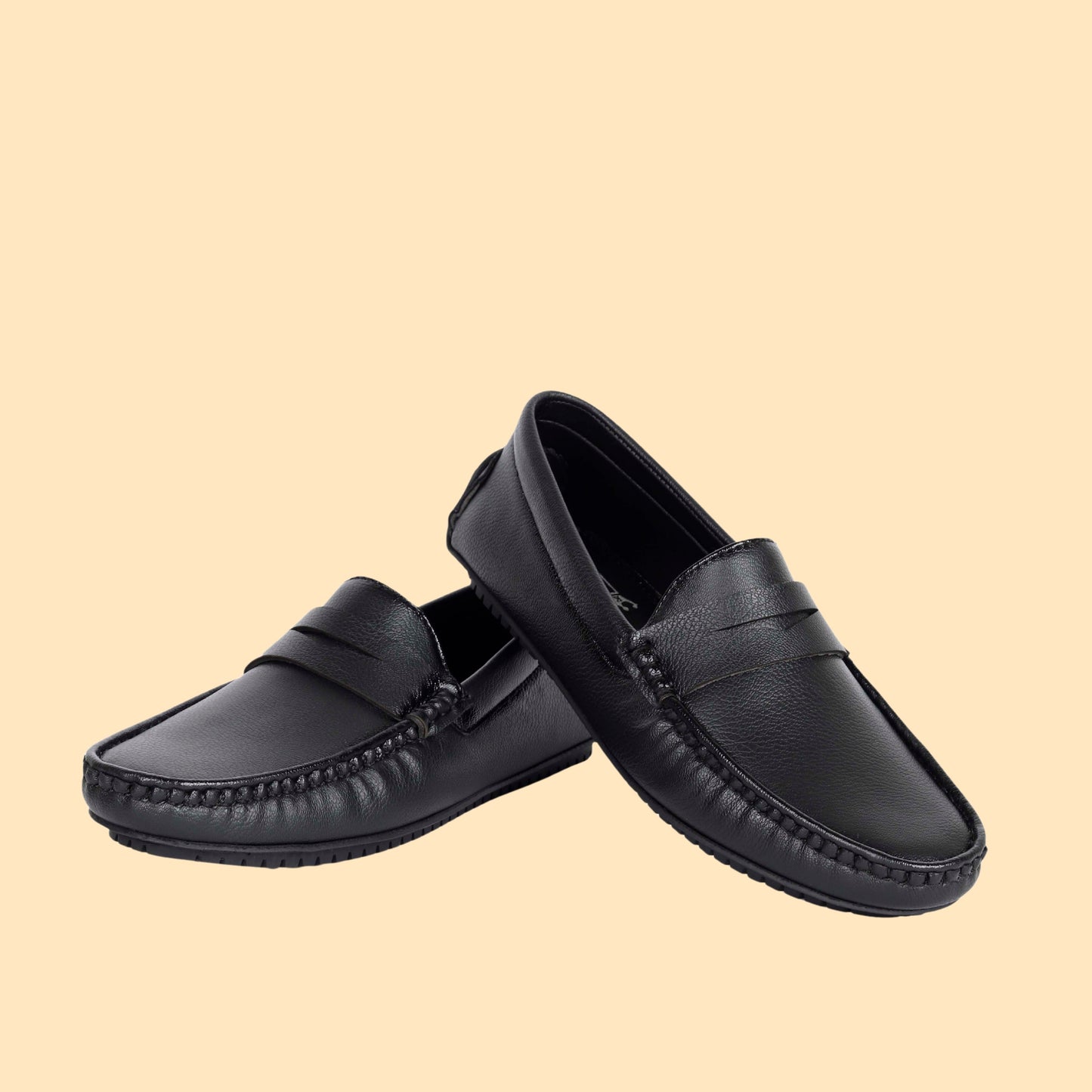 Kavsun Men Matte Finish Loafer Black