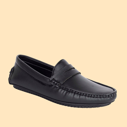 Kavsun Men Matte Finish Loafer Black