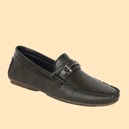 Kavsun Men Texture Loafer Olive