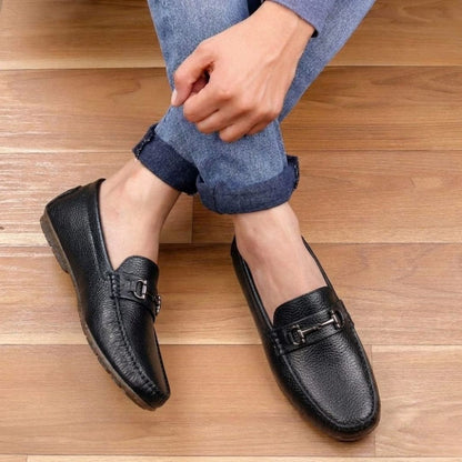 Kavsun Men Texture Loafer Black