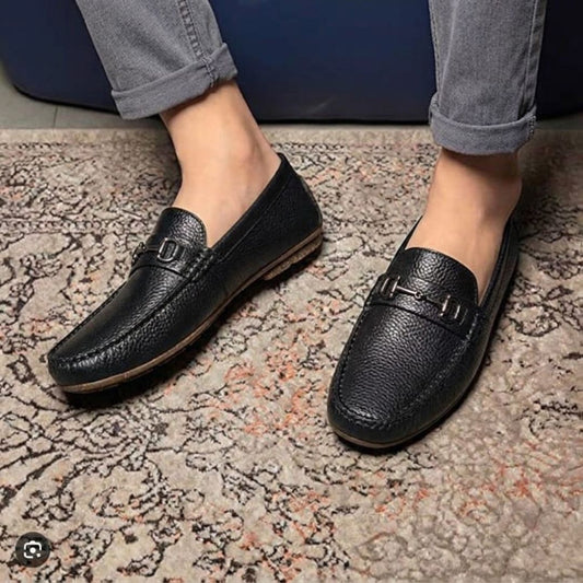 Kavsun Men Texture Loafer Black