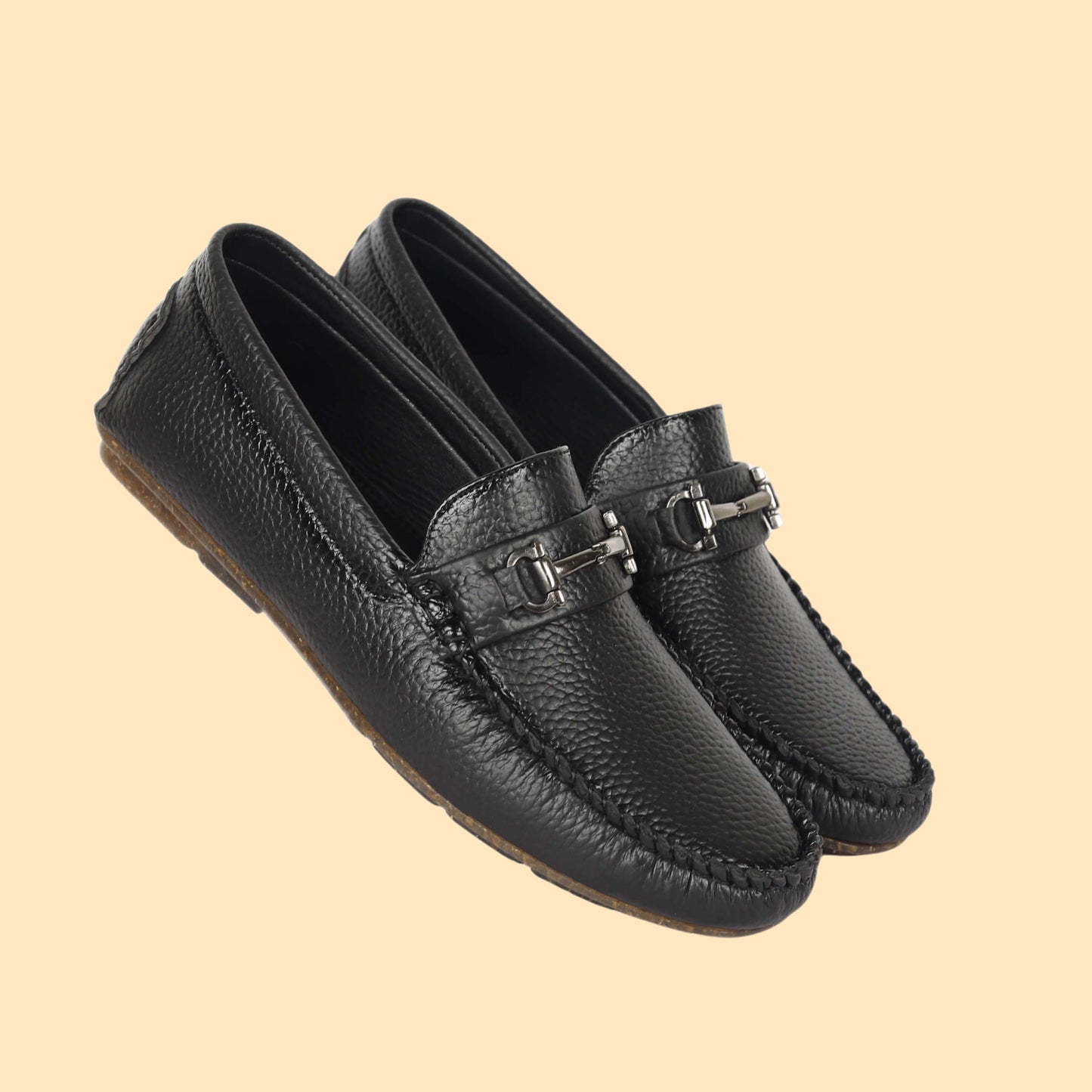 Kavsun Men Texture Loafer Black