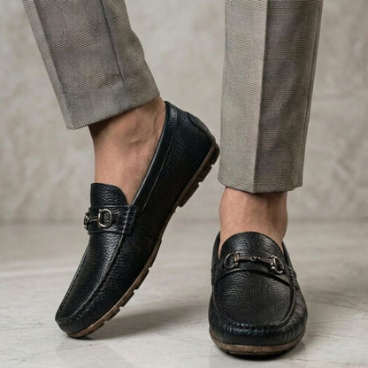 Kavsun Men Texture Loafer Black