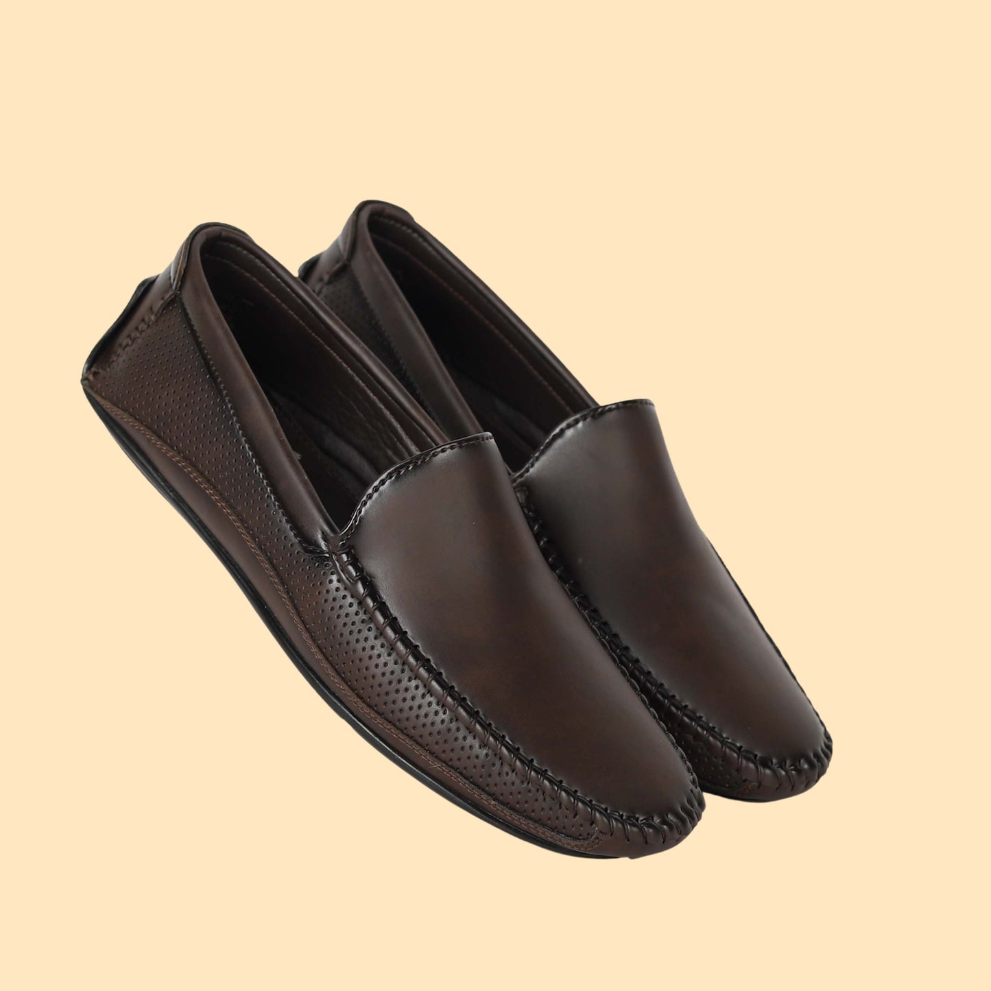 Kavsun Men Driving Loafer Brown
