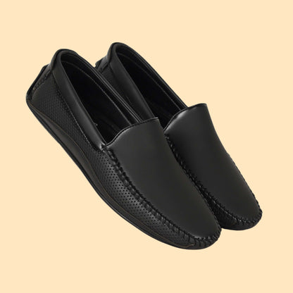 Kavsun Men Driving Loafer Black
