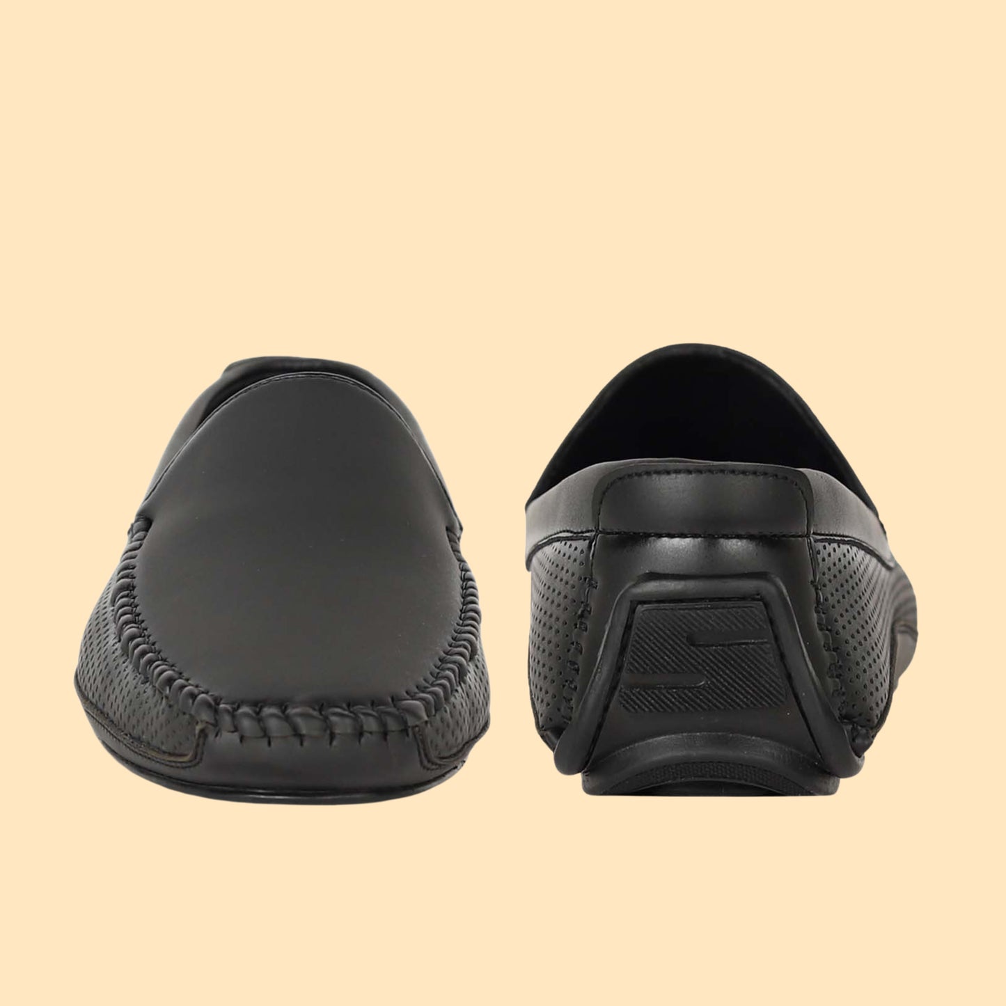 Kavsun Men Driving Loafer Black