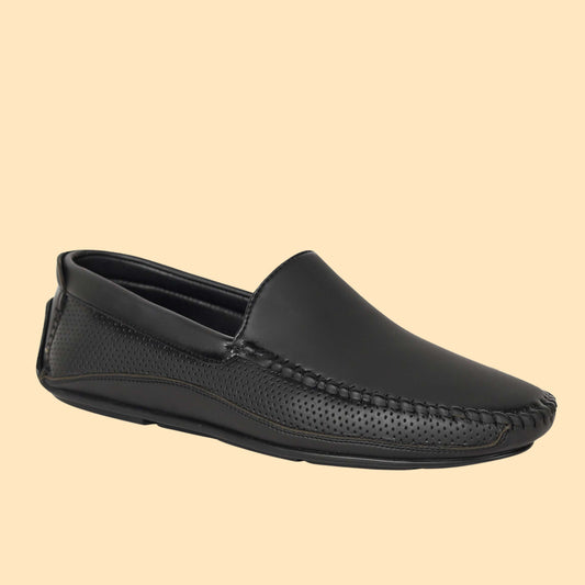 Kavsun Men Driving Loafer Black