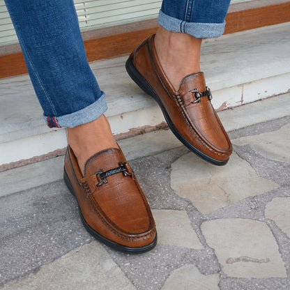 Kavsun Men Semi Casual Loafer Tan
