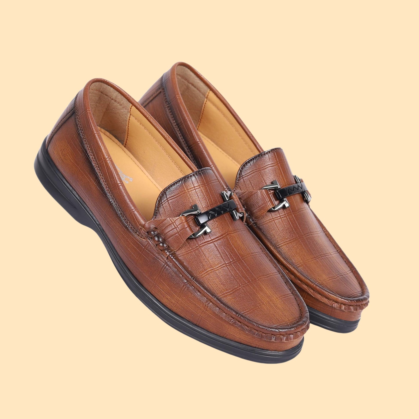 Kavsun Men Semi Casual Loafer Tan