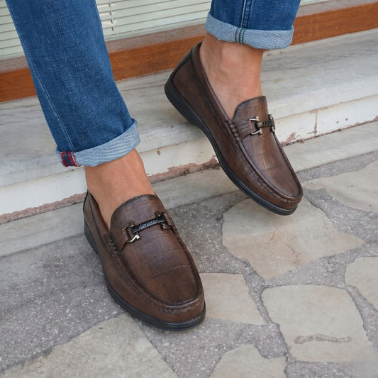 Kavsun Men Semi Casual Loafer Brown
