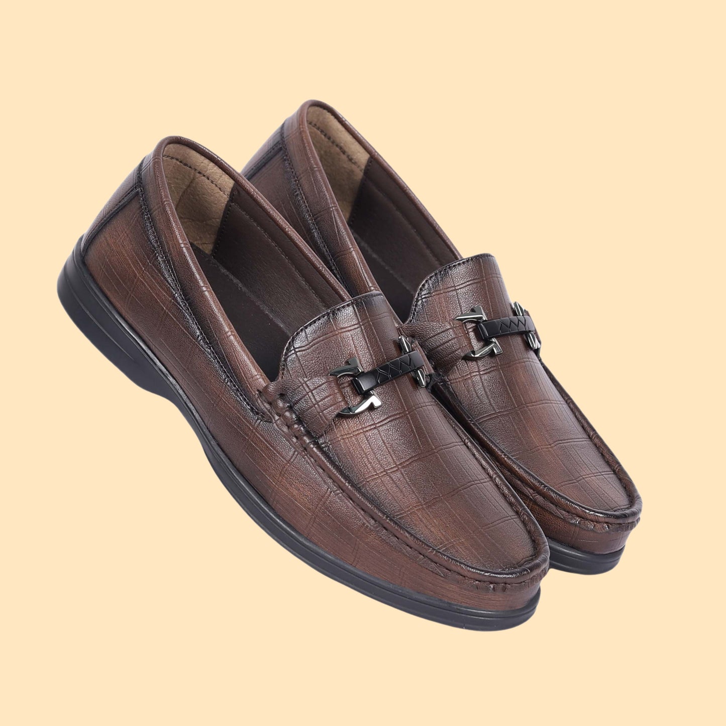 Kavsun Men Semi Casual Loafer Brown