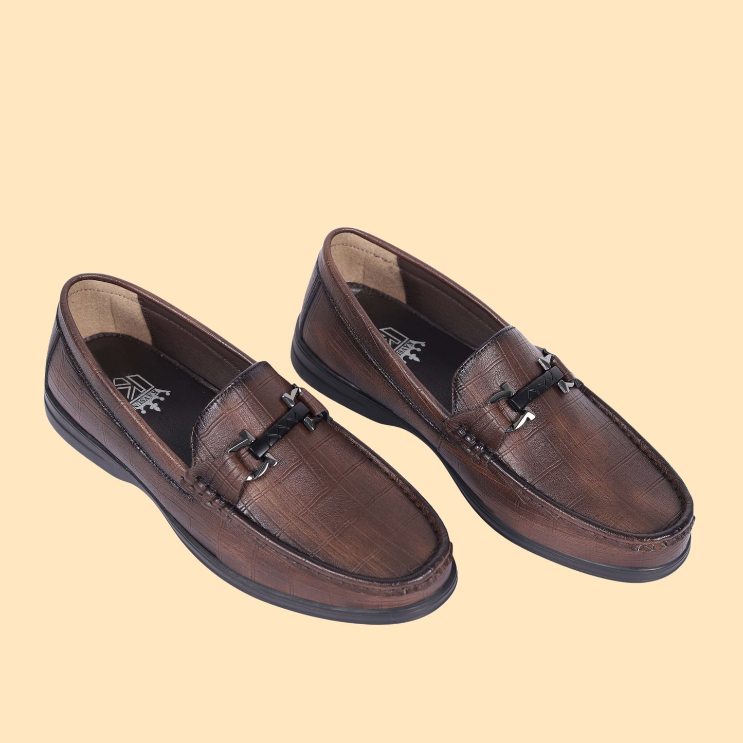 Kavsun Men Semi Casual Loafer Brown