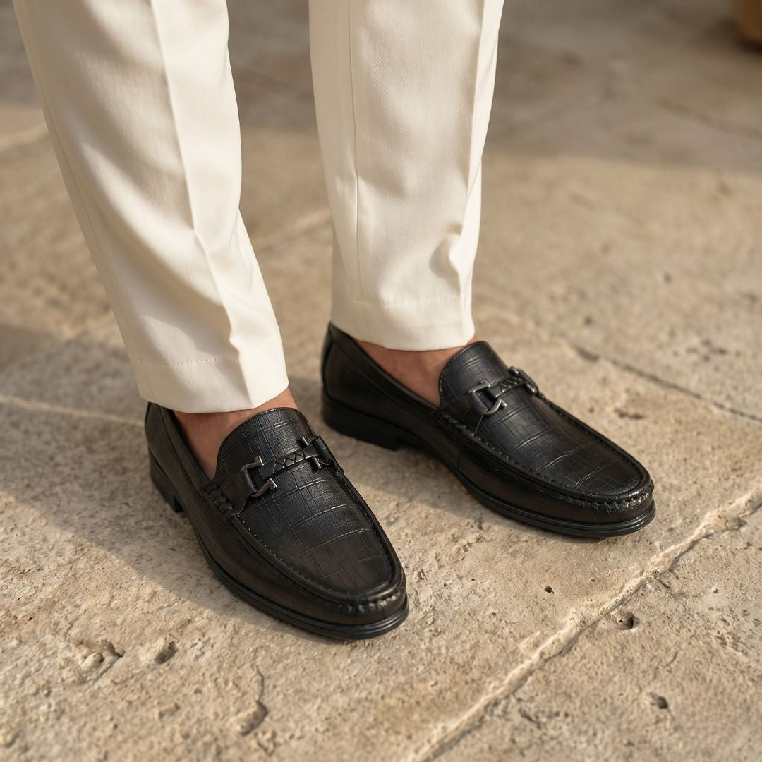 Kavsun Men Semi Casual Loafer Black