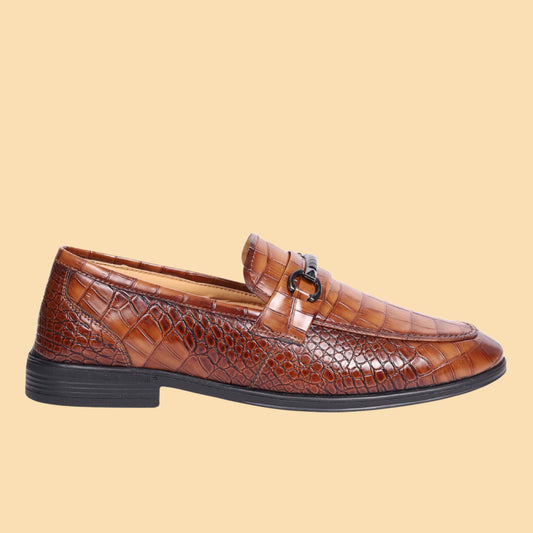 Kavsun Men Loafer Synthetic Slip On Shoe Tan