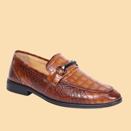 Kavsun Men Loafer Synthetic Slip On Shoe Tan
