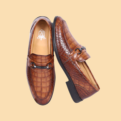 Kavsun Men Loafer Synthetic Slip On Shoe Tan