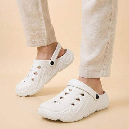 Kavsun Men Clogs Sandal White KV3040