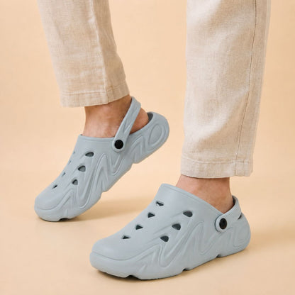 Kavsun Unisex Clogs Sandal Grey KV3041