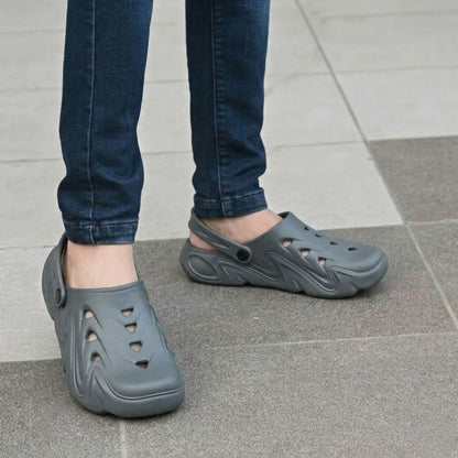 Kavsun Unisex Clogs Sandal Dark Grey KV3042
