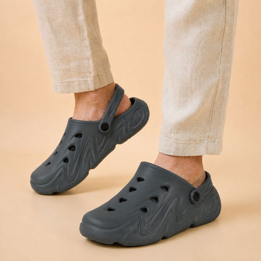 Kavsun Unisex Clogs Sandal Dark Grey KV3042